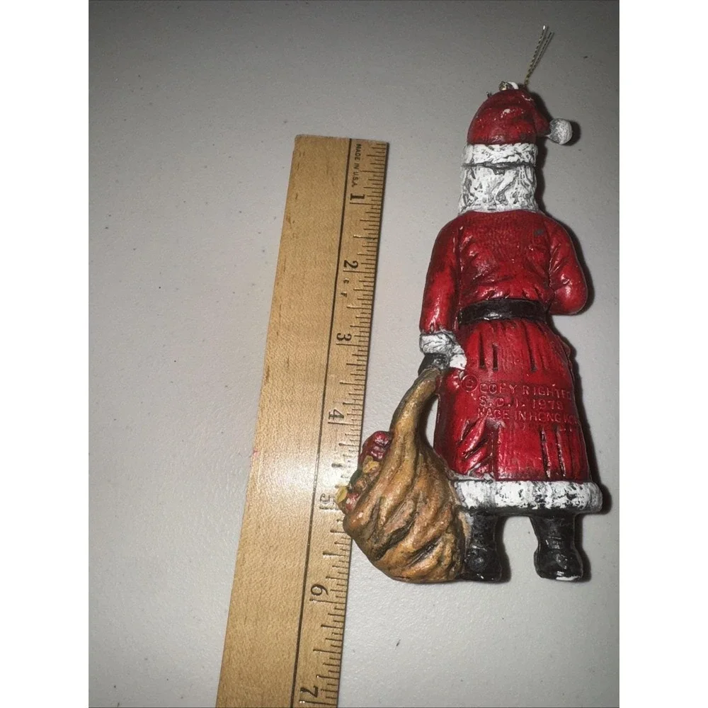 Vintage‎ 1978 Santa Claus Hong Kong Ornament 8